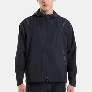 Vestes coupe-vent imperméables en softshell décontractées pour la randonnée et la pêche, à capuche zippée intégrale, design personnalisé de qualité supérieure OEM - Product Image 4