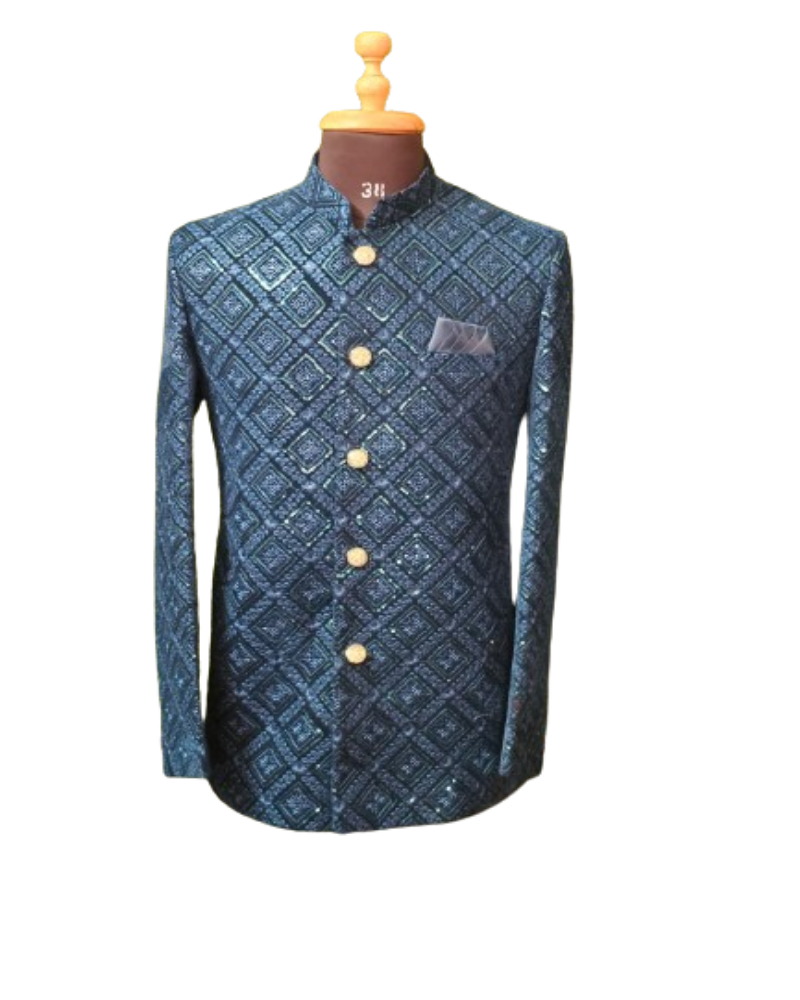 Hoge Kwaliteit Bruiloft Fluwelen Indo-Western Sherwani Kurta Islamitische Kleding Moslim Jurk Met Pakken Voor Mannen