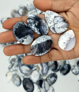 Dendrite naturelle Opale Stone Mix Shape Cabochon Gemstone Flat Back Dendrite Opal Stone Natural White Free Sizes Dendrite Opal - Product Image 1