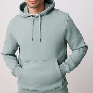 Vente en gros de sweatshirts en molleton avec logo personnalisé sweat à capuche imprimé bouffant pull à capuche vierge avec broderie pour hommes - Product Image 1