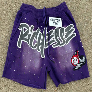 Short cargo vintage personnalisé en molleton de coton 100% délavé à l'acide pour hommes Streetwear sublimé pour hommes Super september 2024 - Product Image 3