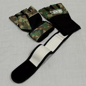 Gants de boxe rembourrés en gel élastique en néoprène avec logo personnalisé, enveloppement intérieur des mains, gants en néoprène rembourré de gel - Product Image 2