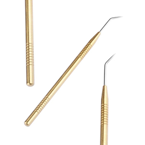 Herramienta de elevación de pestañas de acero inoxidable chapado en oro de la mejor calidad, crema, extensión de pestañas, peine de elevación y separación - Product Image 1