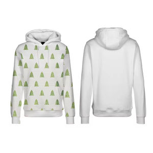 Customizable Fleece Claus 3D Printed Pullover Hoodie Men Solid Breathable Eco-Friendly Winter Sweatshirts - Product Image 3