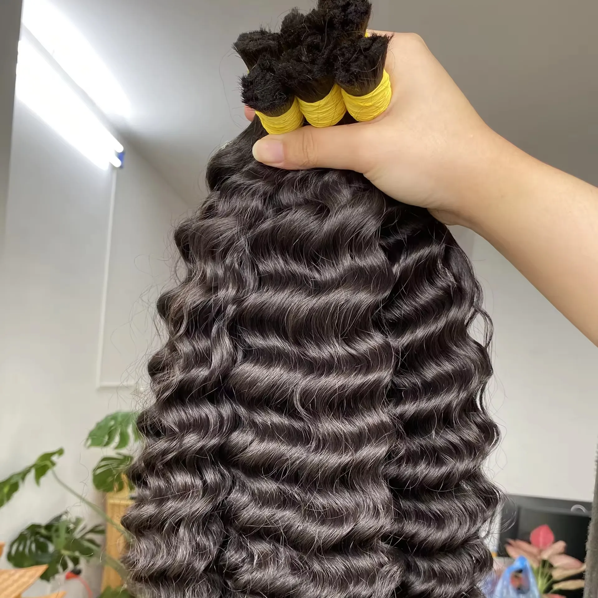 ベトナムとカンボジアのヘアエクステンションからのバルクヘア100% バージン人毛卸売価格