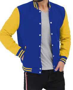 แจ็คเก็ตเบสบอลแขนยาวแบบวาร์ซิตี้ ดีไซน์ล่าสุด ปี 2026 ขายส่ง รับผลิตตามแบบ แจ็คเก็ตวาร์ซิตี้แบบเรียบสำหรับผู้ชาย - Product Image 6