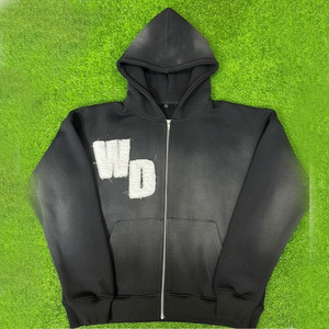 US Wholesale Custom Hooded Pullover Hoodie for Women Polyester/Cotton Winter Knitted Badge Personalized Design Photo Logo - Product Image 1