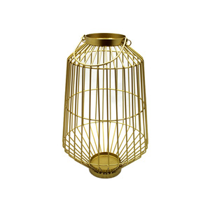 Portavelas de Metal decorativo personalizado, Color dorado para el hogar, boda, Navidad, iluminación de mesa, decoración hecha a mano a granel - Product Image 1
