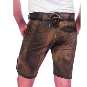 Manguera de cuero auténtico para hombre, ropa masculina de alta calidad, con logotipo personalizado, estilo bávaro - Product Image 4