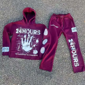 ชุดวอร์มพร้อมฮู้ดกางเกงและพิมพ์ลายสกรีนกางเกงกางเกงชุดสำหรับทุกฤดูกาล - Product Image 6