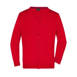Custom Men's V-Neck <b>Cardigan</b> Promotional Polo Shirts for Merchandising - Product Image 3