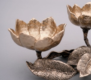 Cuenco de vidrio triple, soporte para aperitivos, diseño decorativo de árbol, soporte para frutas secas y dulces, centro de mesa elegante - Product Image 6