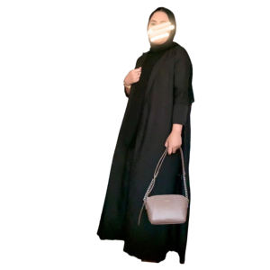 Khawla เดรสอาบายาใส่สบายและระบายอากาศได้ดีสำหรับผู้ใหญ่ผ้าโพลีเอสเตอร์ไร้รอยต่อขนาดเดียวแบบดั้งเดิมเครื่องประดับเสื้อผ้ามุสลิม - Product Image 2