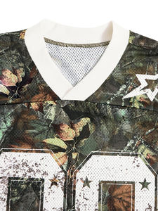 Maillot de sport unisexe en maille respirant et à séchage rapide, grande taille, coupe ample, pour le football américain - Product Image 3