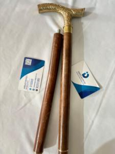 Bâton de marche pliable en bois bâton de marche bouton de randonnée bâton de marche de randonnée - Product Image 4