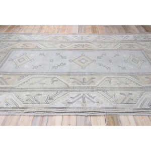 Tapis vintage, grand tapis turc de 8x11,7 pieds, tapis en laine géométrique vert - Product Image 3