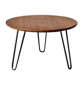 Modern Wrought Iron Wire Coffee Table with Wooden Top <b>Home</b> Decor Furniture for Living Room Wholesale Price - Product Image 4