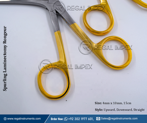 Neuro and Ortho Stainless Steel SUS 420J1 High Quality Manual Laminectomy Spurling Rongeur 4mm X 10mm - Product Image 5