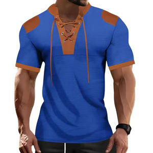 T-shirt da uomo Premium Hop oversize Casual Streetwear tinta unita di base Camisetas sublimazione dei pesi massimi Plus Size Tee in bianco - Product Image 3