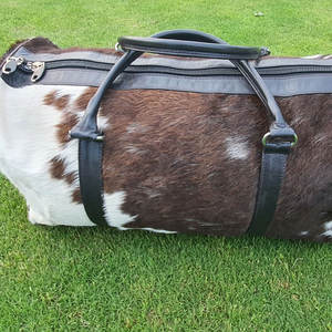 Wholesale High Quality Custom Logo Cowhide Duffle bags Top Quality Casual Wear Comfortable <b>Leather</b> Cowhide Duffle Bag - Product Image 3