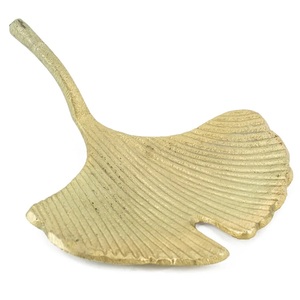 Plateau de service élégant en métal en forme de feuille, finition noire, plat décoratif pour centre de table, plateau de fête, grand plateau de cuisine - Product Image 4