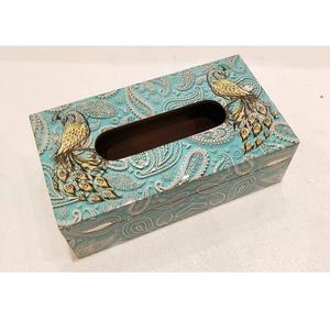 Boîte à mouchoirs en bois émaillé personnalisée Logo et illustration personnalisés - Product Image 3