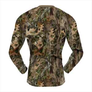 Chemise décontractée à manches longues pour homme, séchage rapide, pour la randonnée, l'escalade, la chasse, sous-vêtement respirant en élasthanne/polyester imprimé pour - Product Image 6