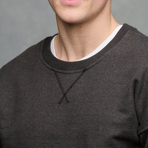 Sudadera de cuello redondo de alta calidad con logotipo personalizado sudadera de gran tamaño gruesa de algodón unisex sudadera de hombre en blanco - Product Image 3