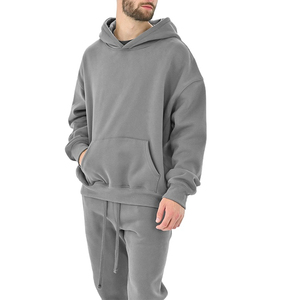 Wholesale Men's Lightweight Breathable Windproof Casual Baggy Fleece Sweatshirt <b>Hoodie</b> Plus Size Tracksuit Solid Custom - Product Image 3