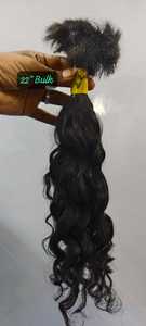 Cabello Humano Remy Indio de Primera Calidad, Cabello Virgen a Granel para Tejido de Cabello - Product Image 3