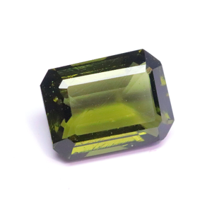 Preciosa piedra de corte facetado de moldavita verde bonito corte gemas de Moldavia Welo República Checa piedras preciosas de moldavita para hacer joyas - Product Image 2