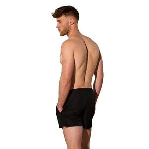 Short de bain pour hommes noirs, séchage rapide, léger, short de bain de plage, coupe confortable pour la piscine, les vacances et les vêtements d'été - Product Image 2