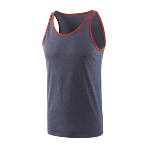 2026 OEM Wholesale Custom Gym <b>Singlet</b> <b>for</b> <b>Men</b> High Quality 100% Cotton Tank Tops Fully Customizable Casual Style - Product Image 3
