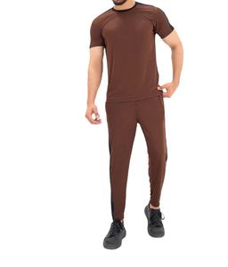 Alta calidad logotipo personalizado nueva ropa de calle ropa deportiva gimnasio Fitness polar entrenamiento chándales hombres conjunto de dos piezas chándal - Product Image 1