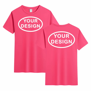 Camiseta de verano 100% de algodón para hombre y mujer, camiseta con logotipo personalizado, bordado o estampado de imagen - Product Image 6