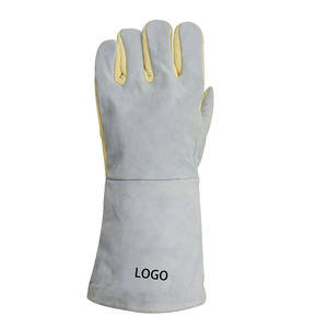 Superior Design Latest Style Welding Gloves Good Selling Customer Demanded <b>Hand</b> and <b>Arm</b> <b>Protection</b> - Product Image 5