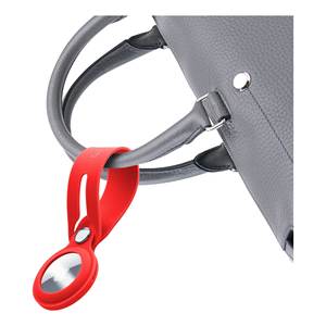 Llavero de silicona LOOP para AIRTAG, LOOP AIRTAGR rojo para línea celular, llavero promocional y mosquetón - Product Image 2
