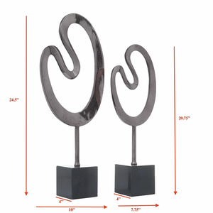 Esculturas Modernas Decorativas para Escritorio, Adornos Metálicos Hechos a Mano para el Hogar - Product Image 3