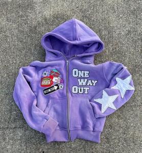 Sudadera con capucha con serigrafía de peso pesado personalizada de alta calidad para hombre, venta al por mayor, nuevo diseño, MOQ bajo para invierno - Product Image 2