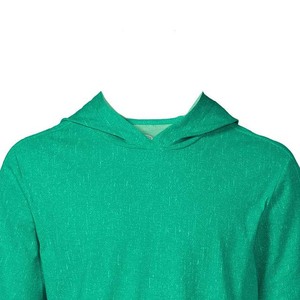T-shirt à capuche pour homme, coupe classique, vert uni, coton, décontracté, pour l'été - Product Image 6