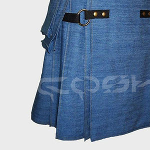 Kilt utilitario de mezclilla azul para hombre personalizado | Kilt moderno auténtico con hebillas de primera calidad y tela de alta calidad, proveedor de Kilts de utilidad - Product Image 4