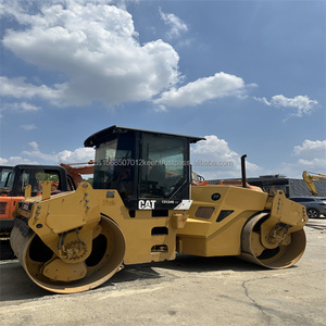 Excavadora de segunda mano, rodillo de carretera Caterpillar CAT, Original, en buen estado, reparación de carreteras, rodillo de rueda de acero fácil de usar - Product Image 6