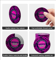 Jeu de jetons en céramique personnalisés Jetons de poker 10 grammes acceptés pour une utilisation au casino Matériau écologique personnalisé
