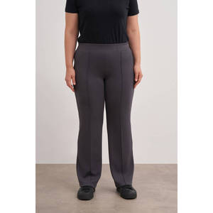 กางเกงขากว้างเอวสูงระบายอากาศได้มีสายรัดเอวยางยืดหนา-แอนทราไซต์ - Product Image 2