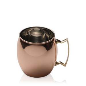 Taza de Cobre Moscow Mule con Logotipo Personalizado al por Mayor, 550 ml, Interior de Acero Inoxidable, Taza Metálica para Cócteles y Bebidas, Taza de Cerveza Color Oro Rosa - Product Image 1