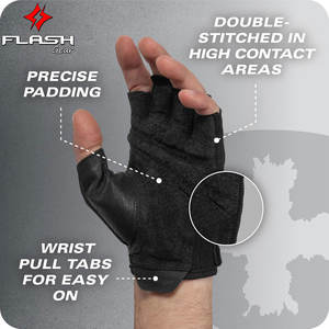 ถุงมือออกกำลังกายแบบยืดหยุ่นสำหรับทุกเพศถุงมือยกน้ำหนักระบายอากาศทนทานใช้ในโรงยิมกลางแจ้ง - Product Image 6