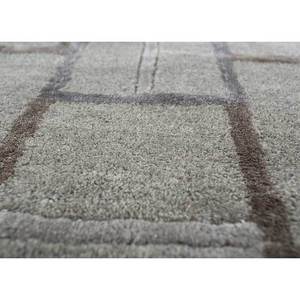 พรมขนสัตว์ผสมวิสโคสถักมือ Modo สีเบจน้ำตาล ลายเรขาคณิต สำหรับบ้าน ลายทางรูปสี่เหลี่ยมผืนผ้า หนา 10 มม. สำหรับห้องนั่งเล่น - Product Image 3