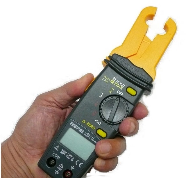 TECPEL DCM-043 AC/DC Leakage Current Clamp Meter 400A 600V Digital Display Clamp Transmitter
