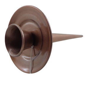 Bougeoir en métal pour la décoration de la maison bougeoir de couleur nickel-argent pour la décoration de mariage faite à la main en vrac - Product Image 2