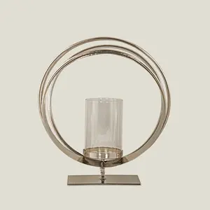 Precio de venta alto Cnadle Hurricane Holder Pillar Stand en diseño nórdico usado elegante como uso decorativo para el hogar y la boda - Product Image 6